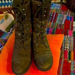 Sam Edelman green boots military style size 7